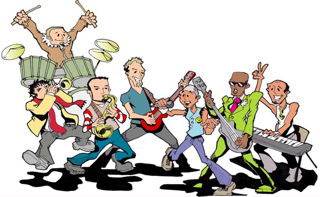 free cartoon rock band clipart - photo #48